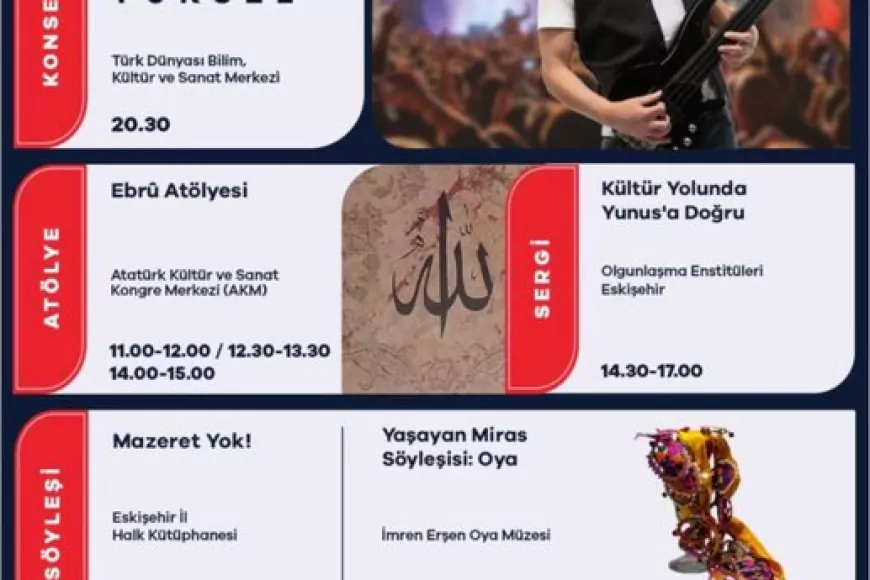 Eskişehir Kültür Yolu Festivali’nde Üçüncü Gün Konserler, Sergiler ve Atölyelerle Devam Etti