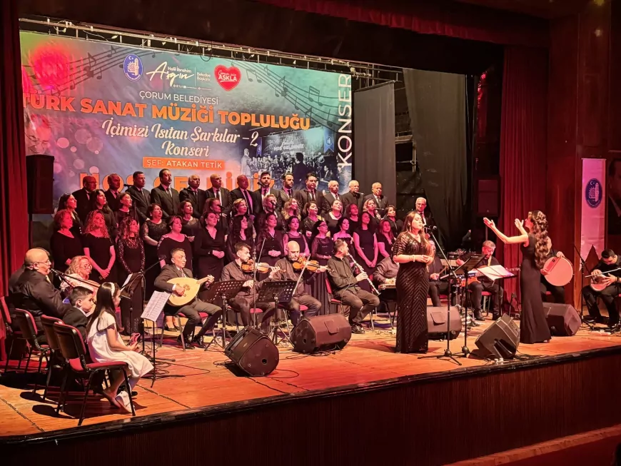 Çorum Belediyesi TSM Topluluğu’ndan “İçimizi Isıtan Şarkılar” Konseri