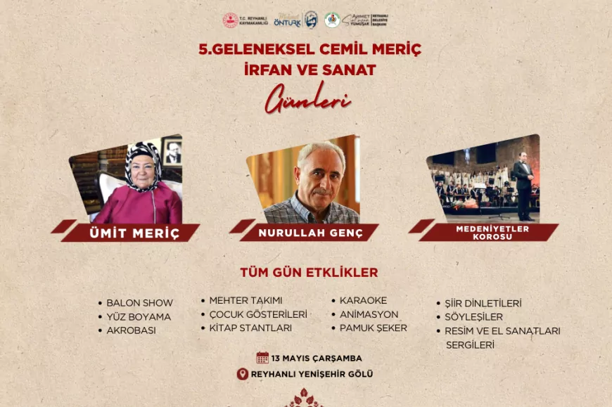 5. Geleneksel Cemil Meriç İrfan ve Sanat Günleri Başlıyor