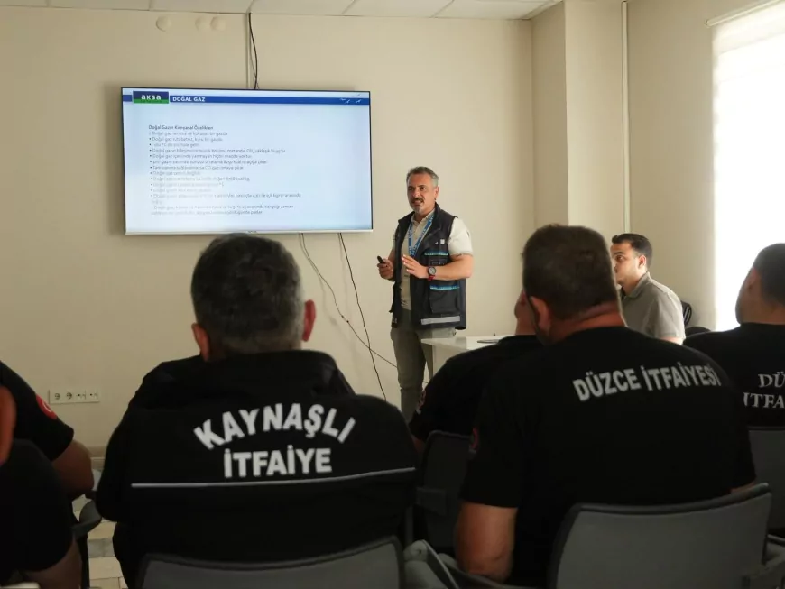 DERGAZ’dan itfaiye personeline doğalgaz vakalarına müdahale eğitimi