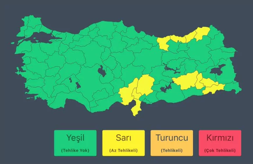 Meteoroloji’den Karadeniz, Akdeniz ve Güneydoğu İçin Kuvvetli Yağış Uyarısı