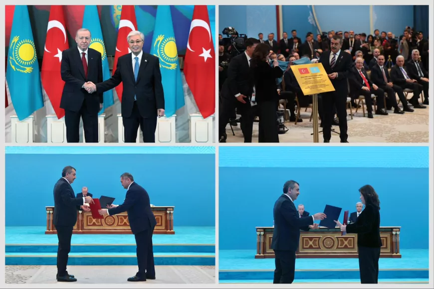 Cumhurbaşkanı Recep Tayyip Erdoğan ve Kasım Cömert Tokayev huzurunda eğitim alanında iki önemli anlaşma imzalandı