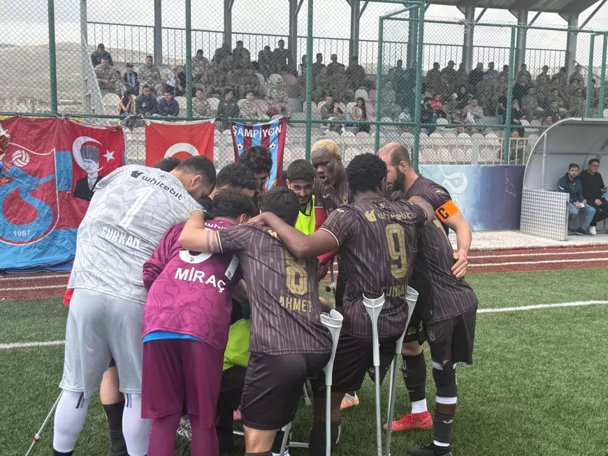 Trabzon Büyükşehir Belediyesi Ampute Futbol Kulübü Konya deplasmanında aldığı galibiyetle ligi üçüncü sırada bitirmeyi garantiledi