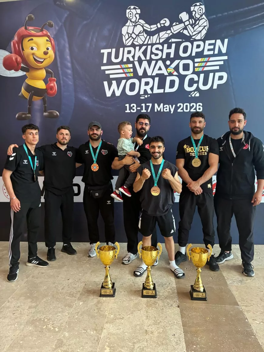 Van Büyükşehir Belediyesporlu sporcular Antalya’daki Dünya Kupası’ndan 3 altın madalya ile döndü