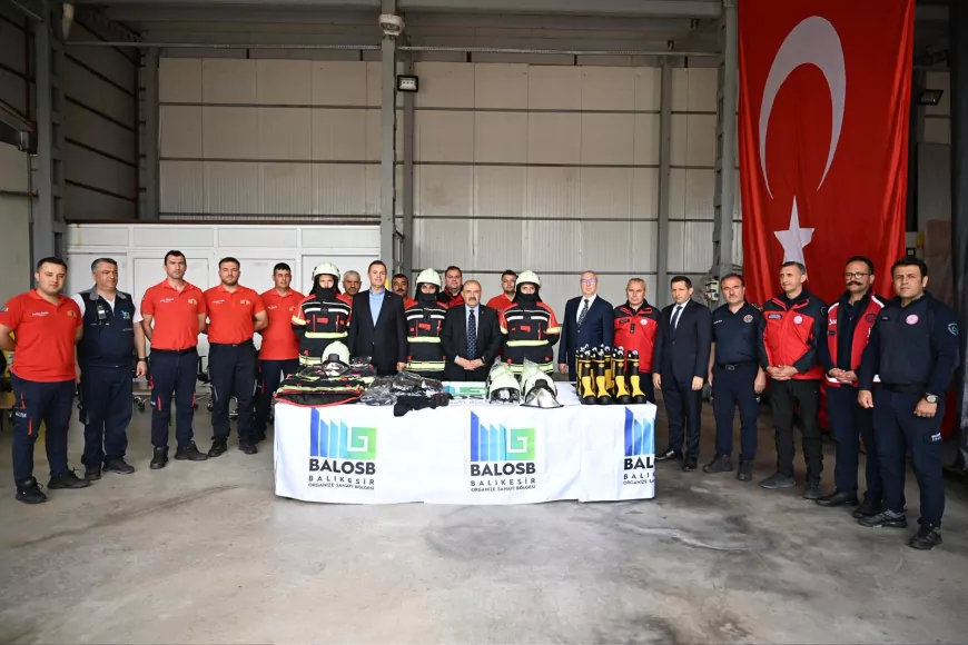 Balıkesir Büyükşehir Belediyesi’nden OSB İtfaiyesine 11 Yıl Sonra Koruyucu Ekipman Desteği