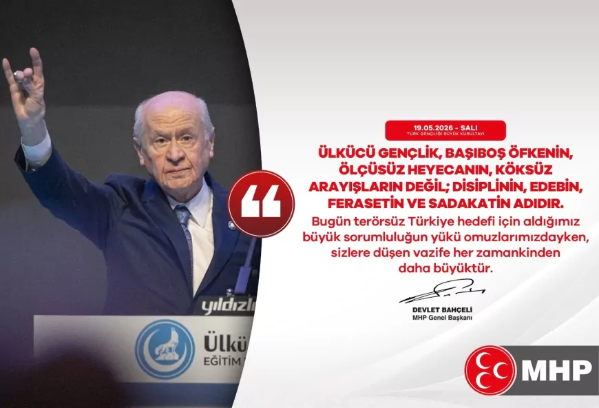 MHP Genel Başkanı Devlet Bahçeli: “Ülkücü gençlik disiplinin, edebin ve sadakatin adıdır”