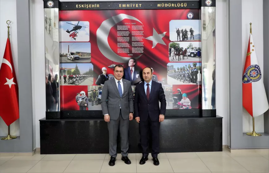 MHP Eskişehir Teşkilatından İl Emniyet Müdürü Tolga Yılmaz’a Güvenlik ve Şehir Huzuru Ziyareti