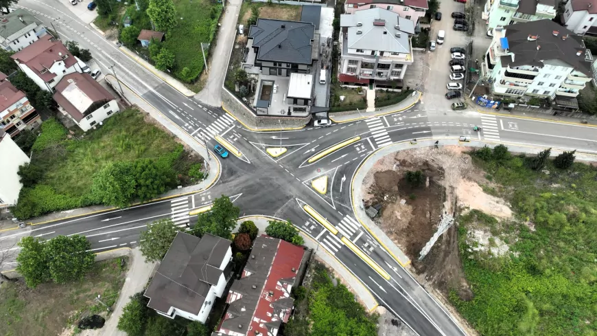 Kocaeli Büyükşehir Belediyesi Başiskele’de modern kavşak düzenlemesini tamamladı