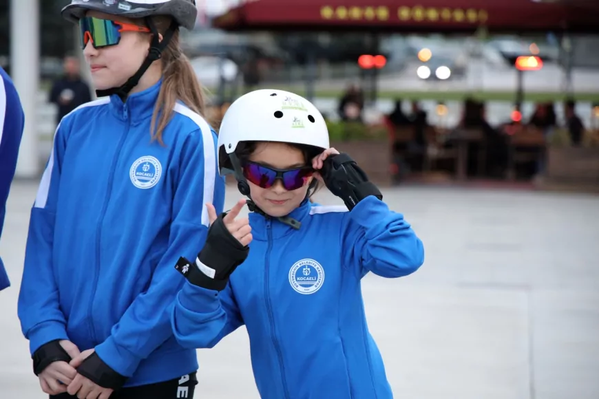 Kocaeli Milli İrade Meydanı Tekerlekli Sürat Pateni Sporcularının Yeni Antrenman Merkezi Oldu