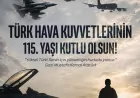Türk Hava Kuvvetlerinin 115’inci Kuruluş Yıl Dönümü Mesajlarla Kutlandı