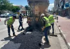 Van Büyükşehir Belediyesi Erciş’te Van Yolu Caddesi’nde bakım ve onarım çalışması gerçekleştirdi