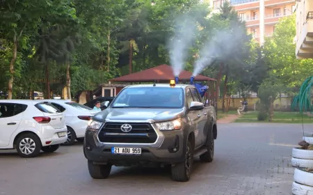 Diyarbakır Büyükşehir Belediyesi 17 İlçede Yıl Boyunca Kesintisiz İlaçlama Çalışması Yürütüyor
