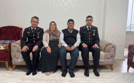 Gaziantep İl Jandarma Komutanlığı Kurban Bayramında Şehit Aileleri ve Gazileri Ziyaret Etti