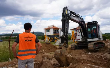 Muğla Büyükşehir Belediyesi Yatağan Madenler Mahallesi’nde Kanalizasyon Sorununu Çözmek İçin Altyapı Çalışmalarına Başladı