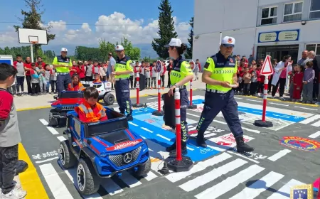 Trafik Jandarması Öğrencilere Uygulamalı Eğitimlerle Trafik Bilinci Kazandırdı