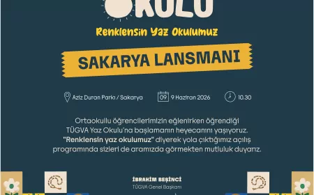 TÜGVA 81 İlde Yaz Okulu Seferberliğini Sakarya’da Düzenlenecek Lansman Programıyla Başlatıyor