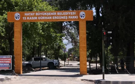 Hatay Büyükşehir Belediyesi Hassa’daki 15 Kasım Gürhan Ergüneş Parkı’nı kapsamlı şekilde yeniliyor