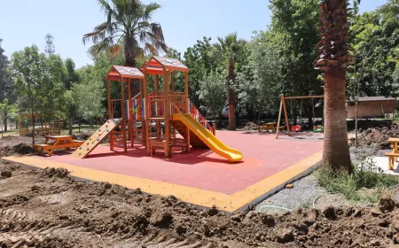 Hatay Büyükşehir Belediyesi Hassa’daki 15 Kasım Gürhan Ergüneş Parkı’nı Kapsamlı Yenileme Çalışmalarıyla Modernize Ediyor