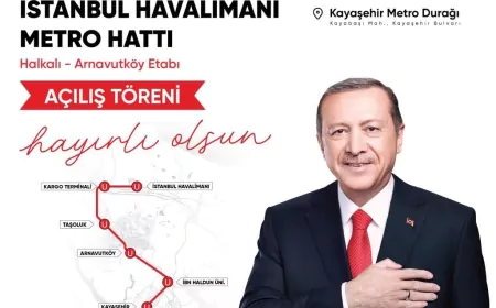 Ulaştırma ve Altyapı Bakanlığı’nın Halkalı–Arnavutköy Metro Etabı Cumhurbaşkanı Erdoğan’ın Katılımıyla Hizmete Açılıyor