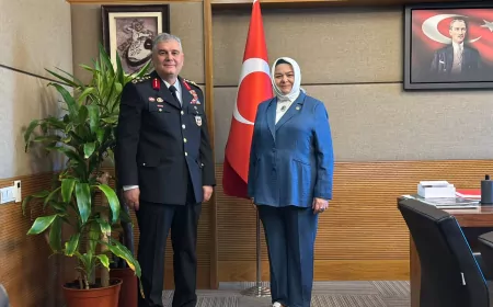 TBMM Millî Eğitim Komisyonu Başkanı Prof. Dr. Ayşen Gürcan, Jandarma Genel Komutanı Orgeneral Ali Çardakcı’yı Meclis’te kabul etti