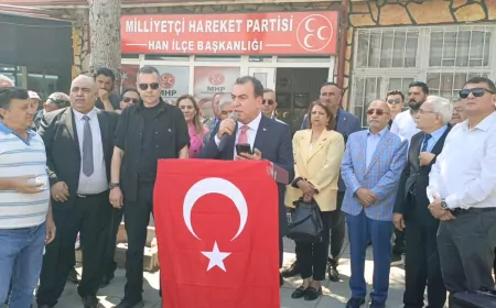 Milliyetçi Hareket Partisi Han İlçe Başkanlığı Yeni Hizmet Binası Yoğun Katılımla Açıldı