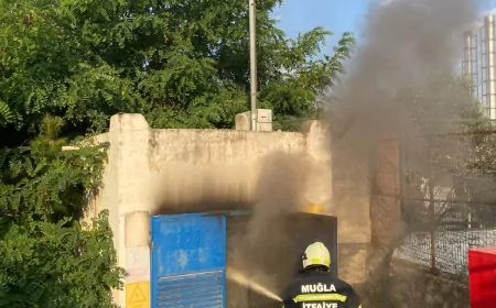 Bodrum Müskebi Mahallesi’nde Trafo Yangını Elektrik Kesintisinin Ardından Söndürüldü