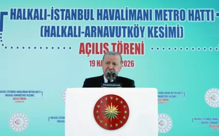 Cumhurbaşkanı Recep Tayyip Erdoğan: “İstanbul’u kaderine terk etmemekte kararlıyız” Halkalı–Arnavutköy Metro Hattı hizmete açıldı