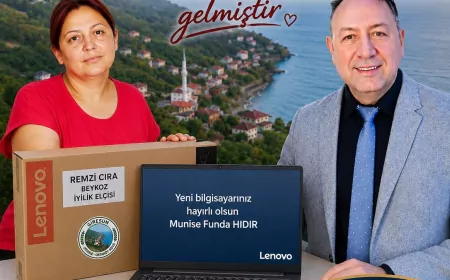 Beykoz’un İyilik Elçisi Remzi Çıra’dan Görele Muhtarı Munise Funda Hıdır’a Teknolojik Destek