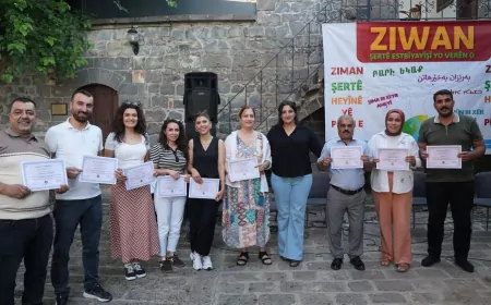 Diyarbakır Büyükşehir Belediyesinin Çok Dilli Dil Kurslarını Tamamlayan 100 Kursiyere Belgeleri Verildi