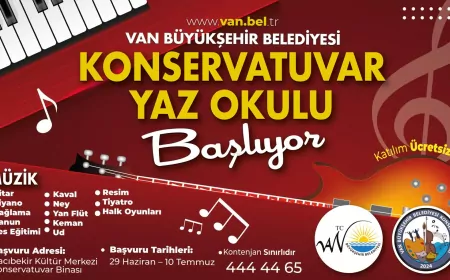 Van Büyükşehir Belediyesi Konservatuvar Yaz Okulu ile çocuk ve gençlere ücretsiz sanat eğitimi sunacak