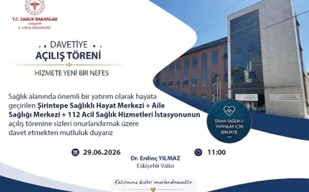 Eskişehir'de Şirintepe Sağlıklı Hayat Merkezi, Aile Sağlığı Merkezi ve 112 İstasyonu hizmete açılıyor
