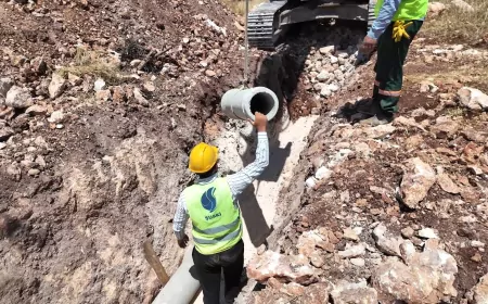 Şanlıurfa Büyükşehir Belediyesi ŞUSKİ Genel Müdürlüğü Halfeti’de altyapı yatırımlarını aralıksız sürdürüyor