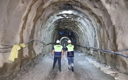 Hatay Büyükşehir Belediyesi Turunçlu–Büyükçat Atık Su Tüneli Projesi'nde kazı çalışmalarında yüzde 92 seviyesine ulaşıldı