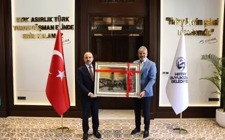 Hatay Büyükşehir Belediye Başkanı Mehmet Öntürk: “Hatay’ımıza olan destekleri ve nazik ziyaretleri için Sayın Bakan Yardımcımıza teşekkür ediyorum”