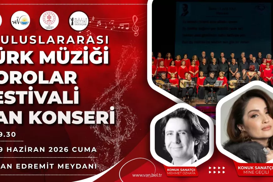 Van’da 10. Uluslararası Türk Müziği Korolar Festivali Konseri Sanatseverlerle Buluşacak