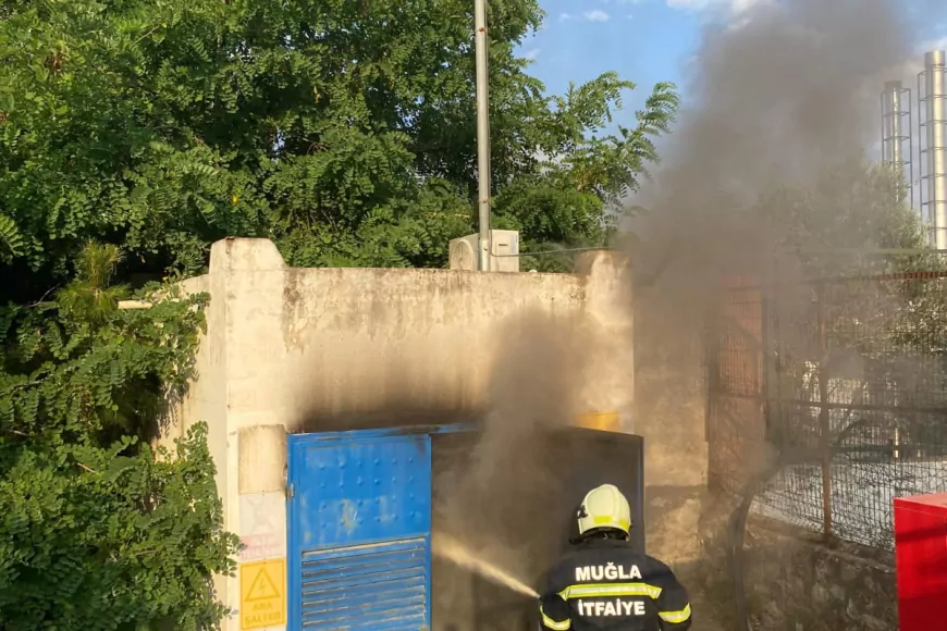 Bodrum Müskebi Mahallesi’nde Trafo Yangını Elektrik Kesintisinin Ardından Söndürüldü