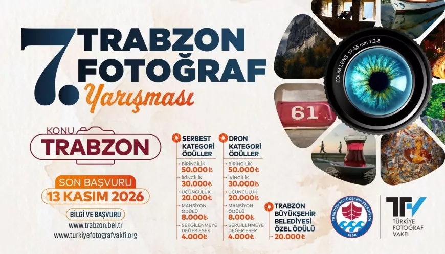 Trabzon Büyükşehir Belediyesi 7. Fotoğraf Yarışması ile kentin güzelliklerini objektiflere taşıyacak