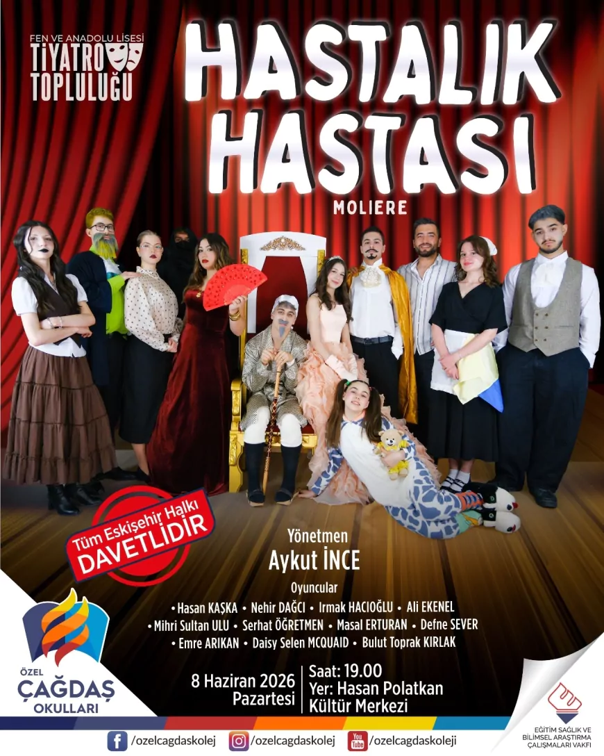 Eskişehir’de Molière’in “Hastalık Hastası” Oyunu Hasan Polatkan Kültür Merkezi’nde Sahnelenecek