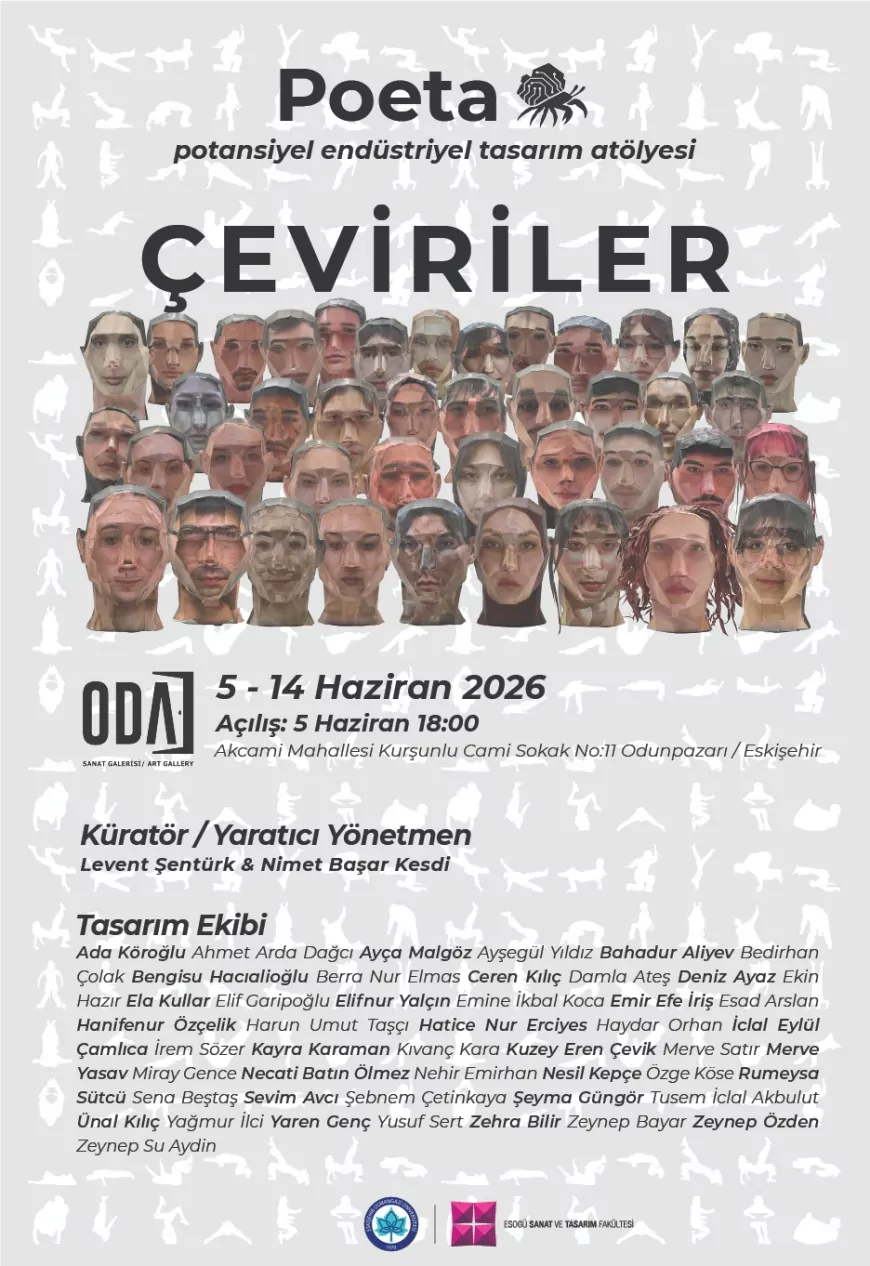 ESOGÜ Endüstriyel Tasarım Öğrencilerinin “Çeviriler” Sergisi Oda Art Sanat Galerisi’nde Açılıyor