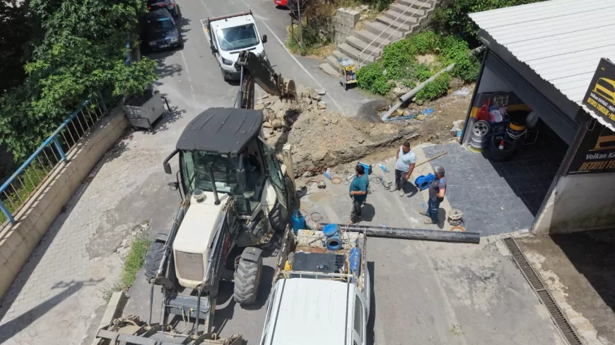 BELEN’DE HANARDI SU KAYNAĞININ FAZLA DEBİSİ ŞEBEKEYE AKTARILARAK 4 MAHALLENİN SU KAPASİTESİ ARTIRILIYOR