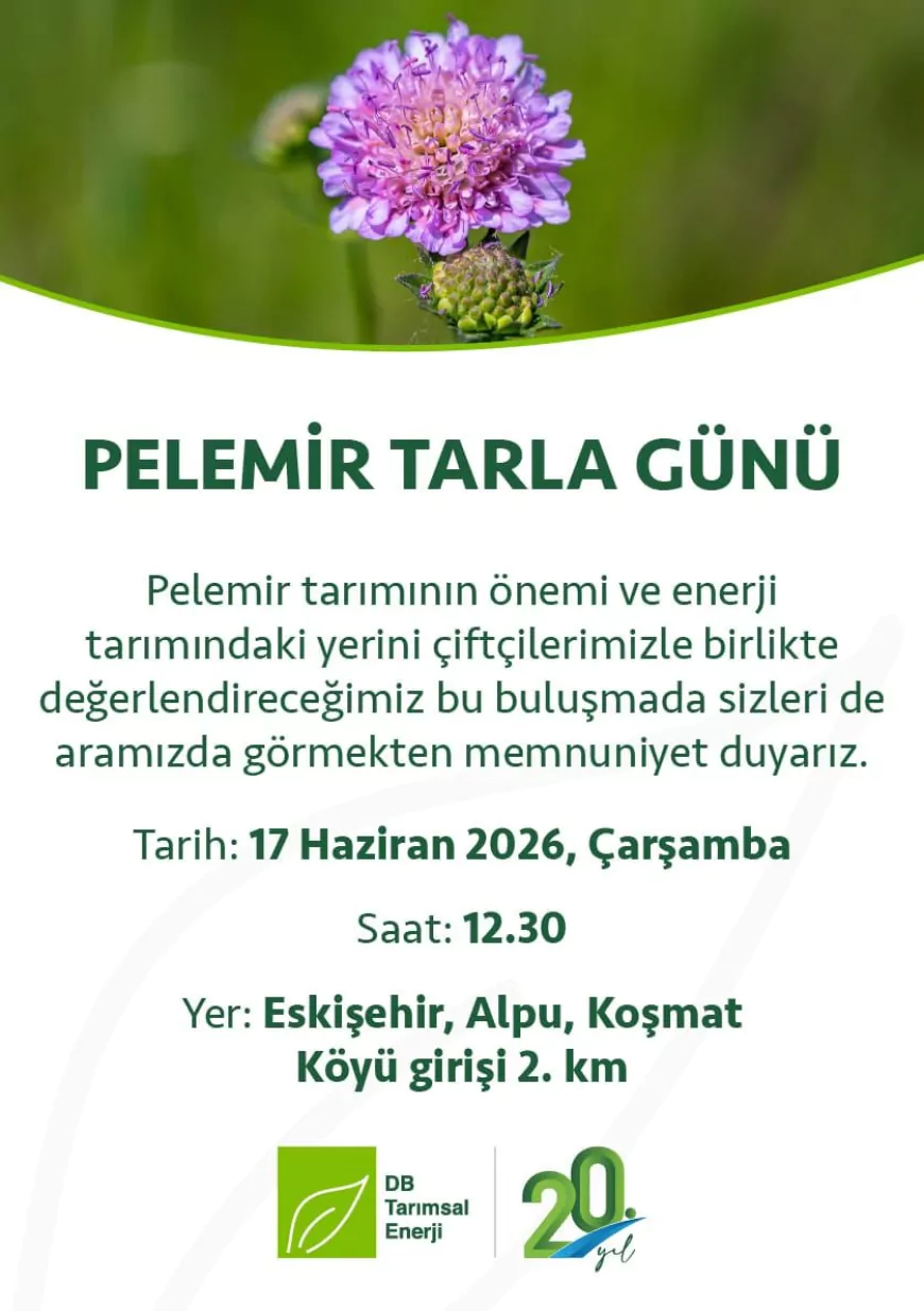 Eskişehir Alpu’da Yerli ve Milli Pelemir Bitkisinin Tanıtımı İçin Tarla Günü Düzenlenecek
