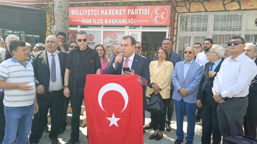 Milliyetçi Hareket Partisi Han İlçe Başkanlığı Yeni Hizmet Binası Yoğun Katılımla Açıldı