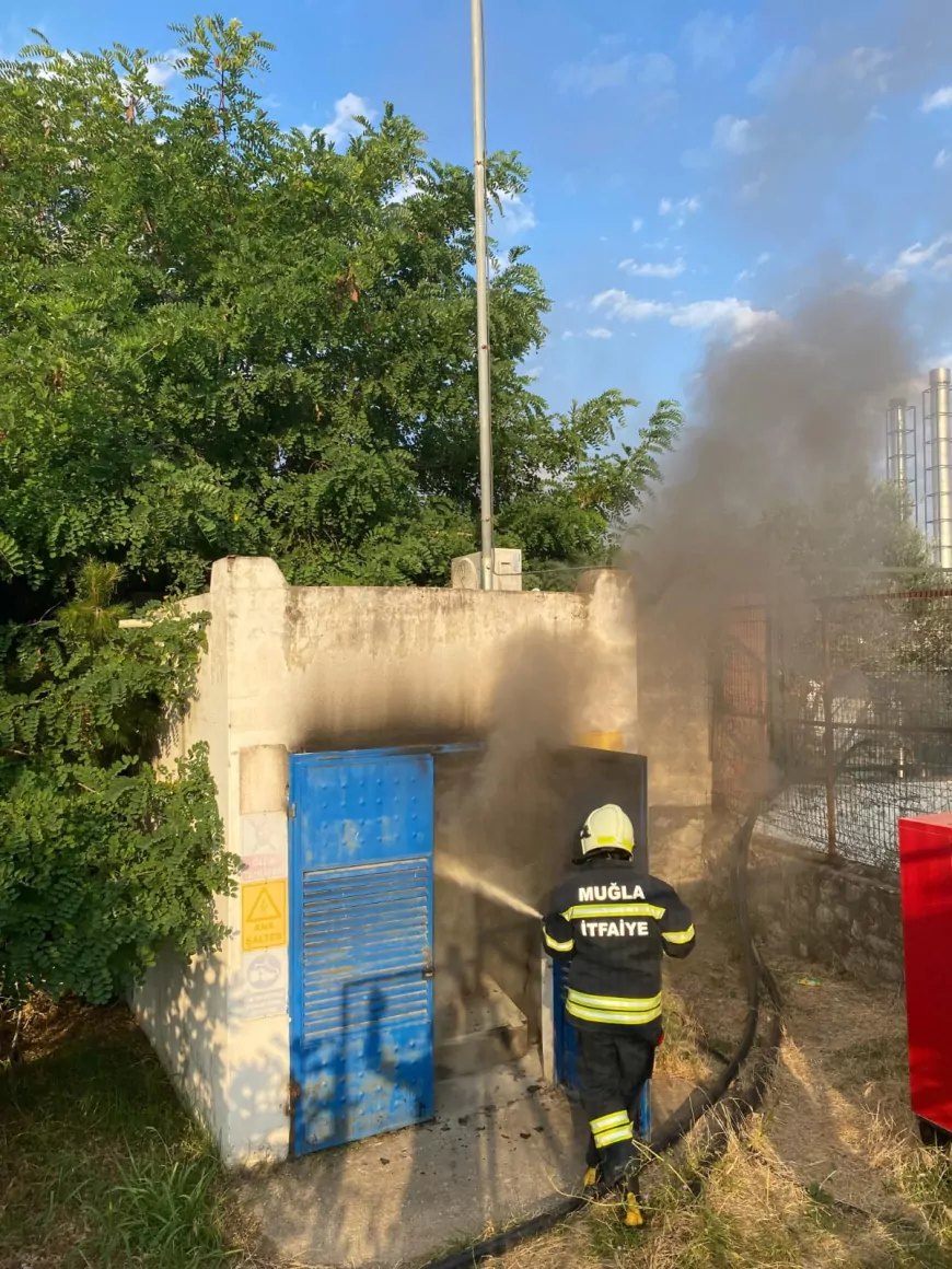 Bodrum Müskebi Mahallesi’nde Trafo Yangını Elektrik Kesintisinin Ardından Söndürüldü