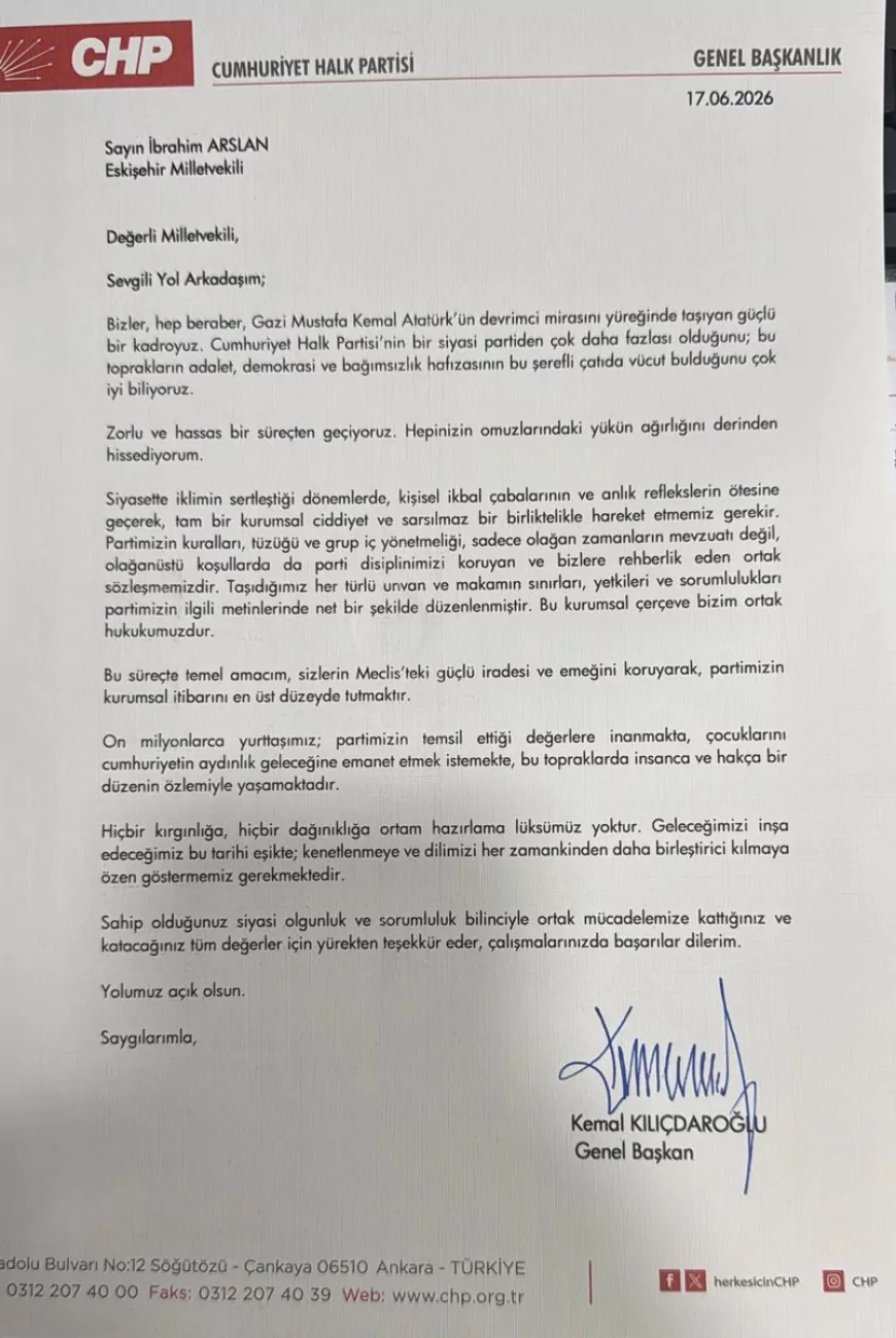 CHP’DE OLAĞANÜSTÜ KURULTAY ÇAĞRISI: “Son Sözü Yeniden CHP Örgütü Söylemelidir”