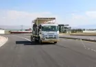 Van Büyükşehir Belediyesi Van Gölü Sahil Yolu'nun 4. Etabında Yol Çizgi Çalışmalarını Sürdürüyor
