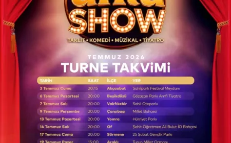 Trabzon Büyükşehir Belediyesi'nin 'Ünlü Show' Müzikal Tiyatro Oyunu 11 İlçede Ücretsiz Sahnelenecek