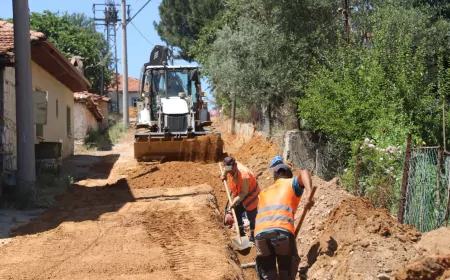 Menteşe Doğanköy Mahallesi'nde Bin Metrelik İçme Suyu Hattı Yenileniyor Su Kesintilerine Kalıcı Çözüm Hedefleniyor