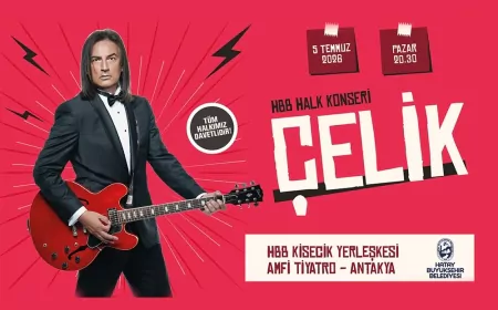 Hatay Büyükşehir Belediyesi, sanatçı Çelik’i halk konserinde Hataylılarla buluşturacak