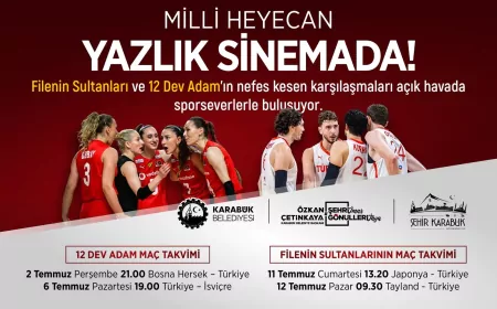 Karabük Belediye Başkanı Özkan Çetinkaya: “Bayrağını, sandalyeni kap gel, milli heyecana Yenişehir Yazlık Sineması’nda ortak ol.”