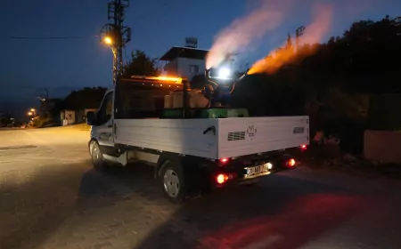 Hatay Büyükşehir Belediyesi İl Genelinde Gece Gündüz Sürdürdüğü İlaçlama Çalışmalarına Aralıksız Devam Ediyor